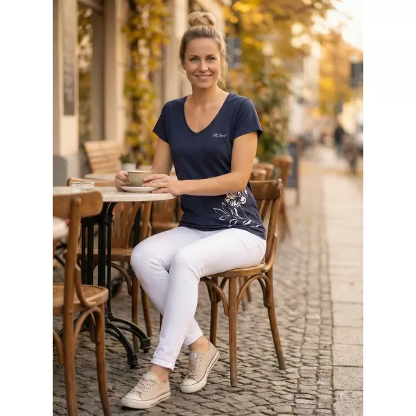  Damen-T-Shirt mit kurzen Ärmeln ALTISPORT CYRA LTSR637 BLAU 