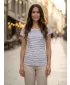 Damen-T-Shirt mit kurzen Ärmeln ALTISPORT GOBNATA LTSR640 WEIß