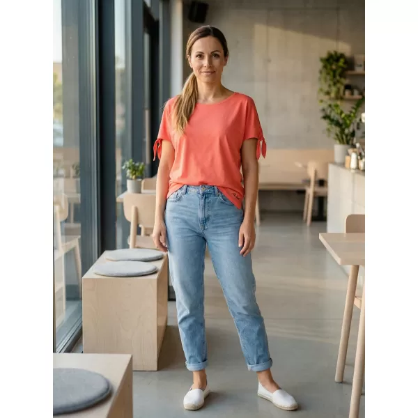  Damen-T-Shirt mit kurzen Ärmeln ALTISPORT NIALA LTSR671 ORANGE 