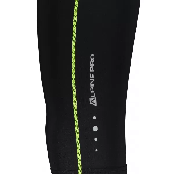  Herren 3/4 Hosen ALPINE PRO ENZO 4 MPAR420 SCHWARZ/GRÜN 