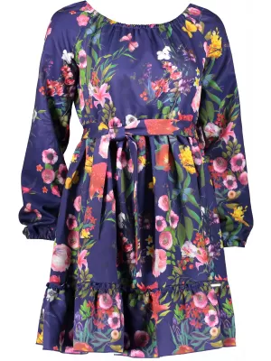 Kleid NUMOCO DAISY A265-2 BLAUE BLUMEN