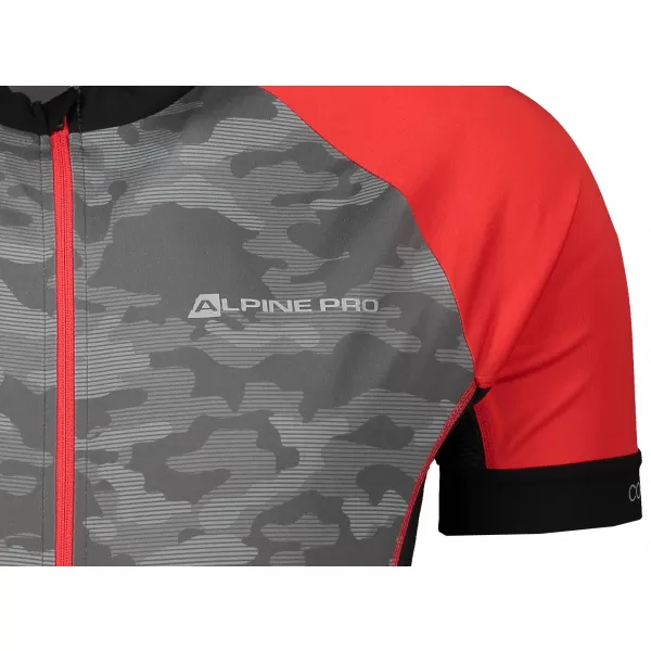  Fahrradtrikot ALPINE PRO MARK MTSR461 GRAU/ROT 