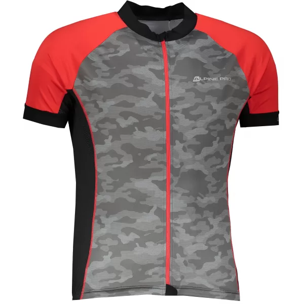  Fahrradtrikot ALPINE PRO MARK MTSR461 GRAU/ROT 