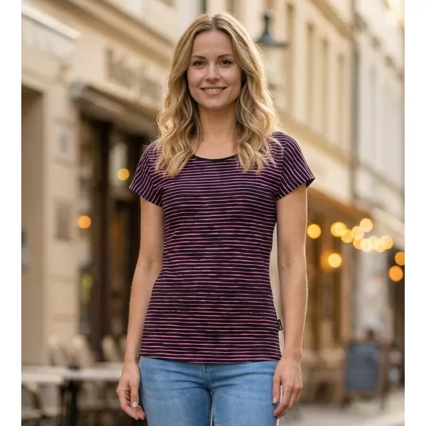  Damen-T-Shirt mit kurzen Ärmeln ALTISPORT GOBNATA LTSR640 SCHWARZ 