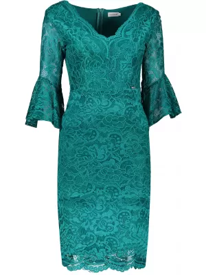 Kleid NUMOCO A234-2 GRÜNE SPITZE
