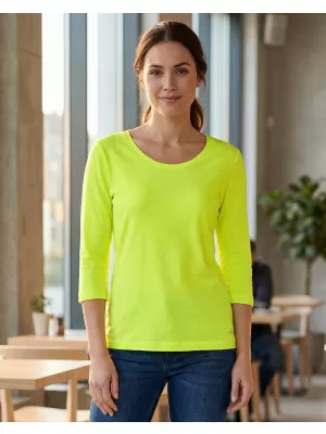 Damen-T-Shirt mit 3/4-Ärmeln ALTISPORT MARAXA LTSR670 GELB