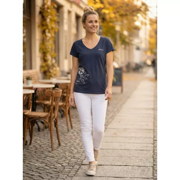  Damen-T-Shirt mit kurzen Ärmeln ALTISPORT CYRA LTSR637 BLAU 