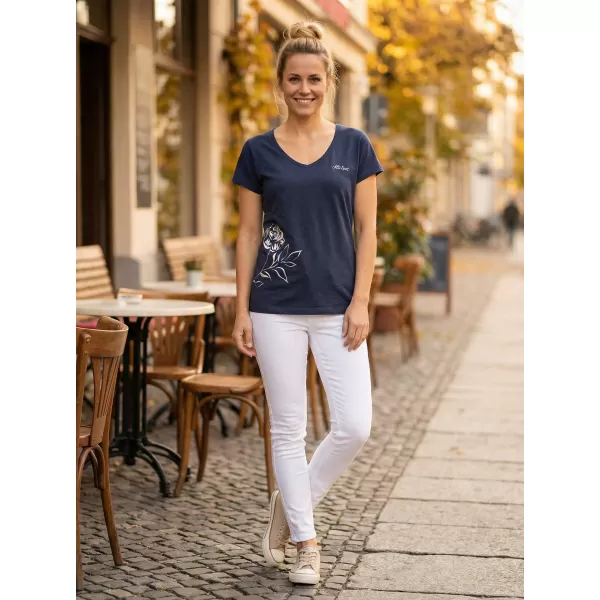  Damen-T-Shirt mit kurzen Ärmeln ALTISPORT CYRA LTSR637 BLAU 