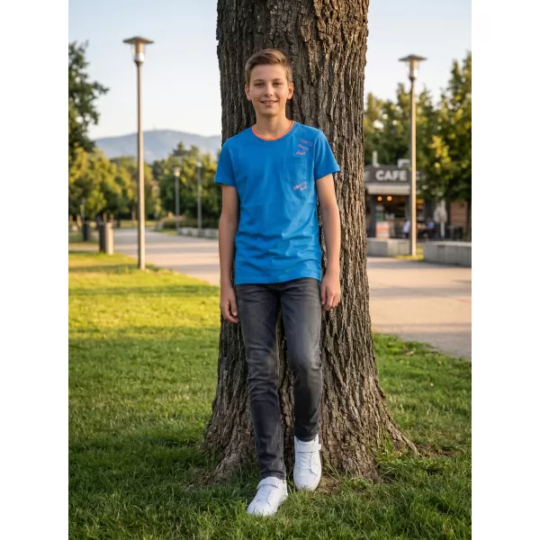  Boy T -Shirt mit kurzen Ärmeln SAM 73 KTSR257 BLAU 