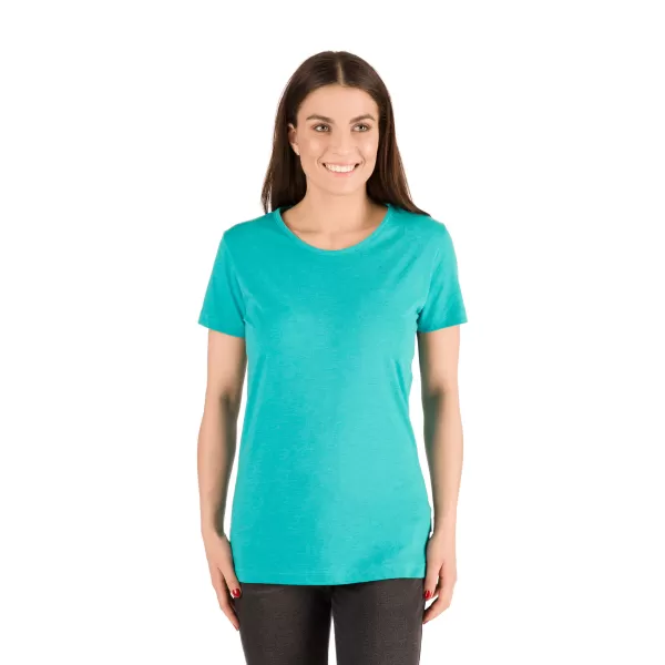  Frauen t -Shirt mit kurzen Ärmeln SAM 73 LTSR615 TÜRKIS 