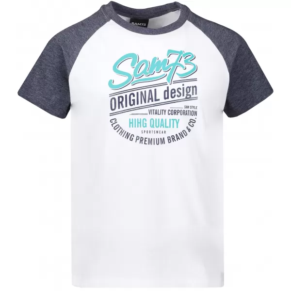  Boy T -Shirt mit kurzen Ärmeln SAM 73 BT 539 WEIß 