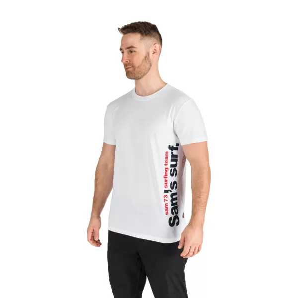  Herren t -Shirt mit kurzen Ärmeln SAM 73 MT 766 WEIß 