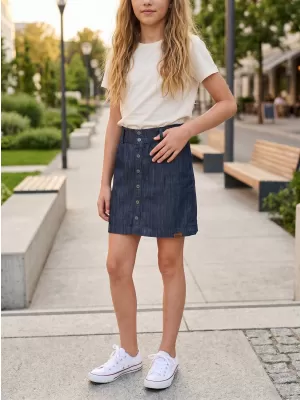 Mädchenrock SAM 73 GZ 521 DUNKLER DENIM