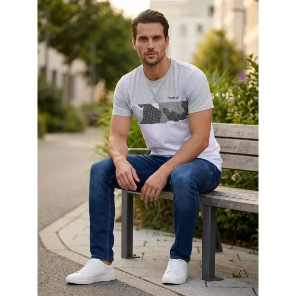  Herren t -Shirt mit kurzen Ärmeln SAM 73 MT 764 HELLGRAU 