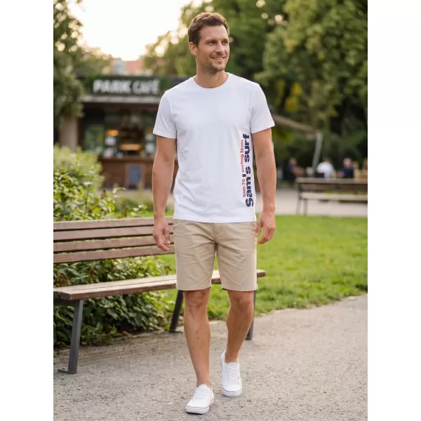 Herren t -Shirt mit kurzen Ärmeln SAM 73 MT 766 WEIß 