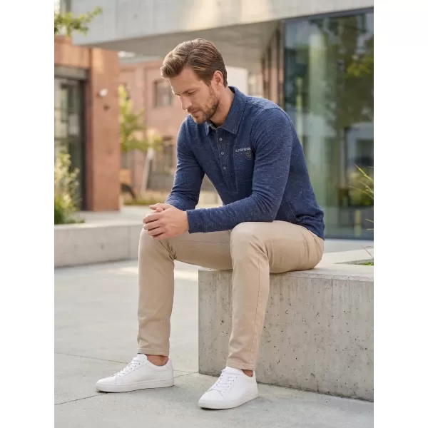  Herren-Sweatshirt KIXMI JASPER DUNKELBLAUE HIGHLIGHTS 