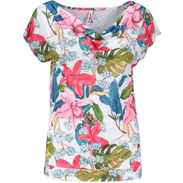  Damen-T-Shirt mit kurzen Ärmeln KIXMI JACINTA WEIß 