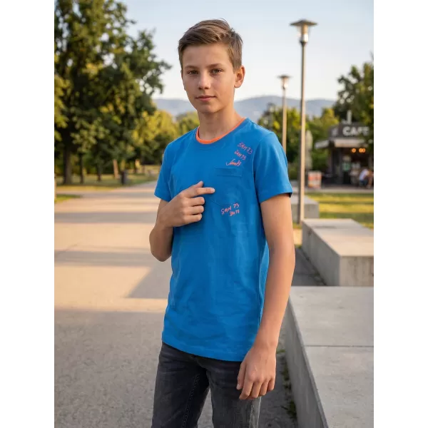  Boy T -Shirt mit kurzen Ärmeln SAM 73 KTSR257 BLAU 
