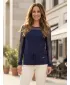 Damen-Sweatshirt KIXMI JANET DUNKELBLAU