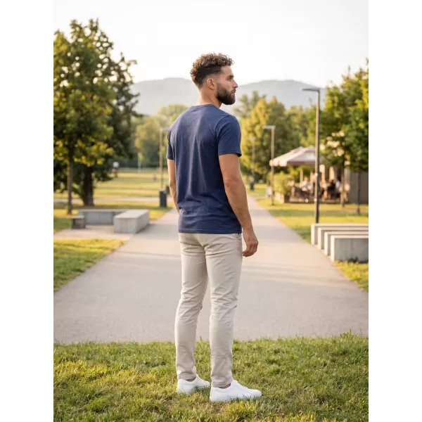  Herren t -Shirt mit kurzen Ärmeln SAM 73 LADIUS MTSR524 DUNKELBLAU 