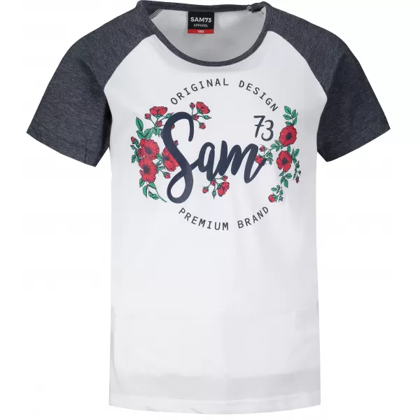  Girl's T -Shirt mit kurzen Ärmeln SAM 73 GT 540 DUNKELBLAU 
