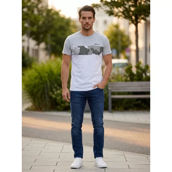  Herren t -Shirt mit kurzen Ärmeln SAM 73 MT 764 HELLGRAU 