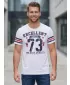 Herren t -Shirt mit kurzen Ärmeln SAM 73 MT 762 WEIß