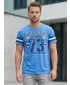 Herren t -Shirt mit kurzen Ärmeln SAM 73 MT 762 BLAU