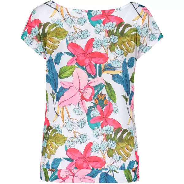  Damen-T-Shirt mit kurzen Ärmeln KIXMI JACINTA WEIß 