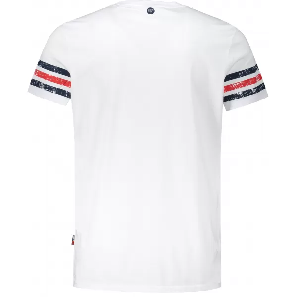  Herren t -Shirt mit kurzen Ärmeln SAM 73 MT 762 WEIß 