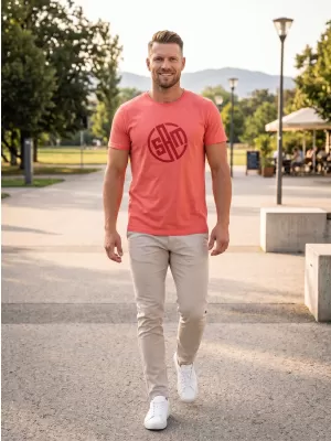 Herren t -Shirt mit kurzen Ärmeln SAM 73 ALIF MTSR487 ROT