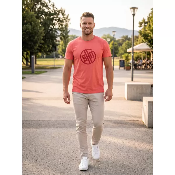  Herren t -Shirt mit kurzen Ärmeln SAM 73 ALIF MTSR487 ROT 