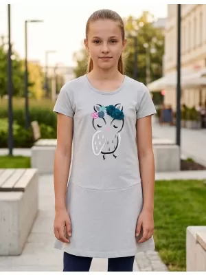 Mädchenkleid SAM 73 KSKR069 HELLGRAU
