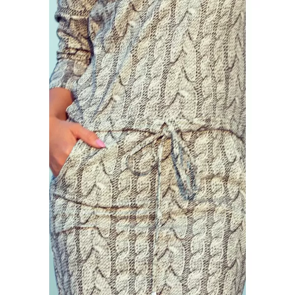  Kleid NUMOCO A13-88 WEIß/GRAU 