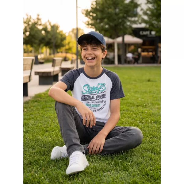  Boy T -Shirt mit kurzen Ärmeln SAM 73 BT 539 WEIß 