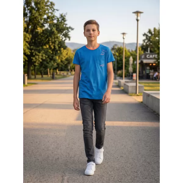  Boy T -Shirt mit kurzen Ärmeln SAM 73 KTSR257 BLAU 