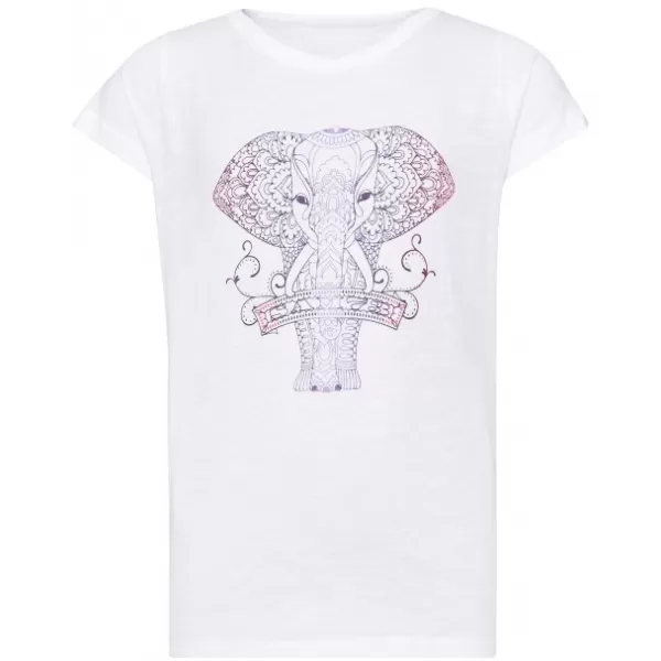 Girl's T -Shirt mit kurzen Ärmeln SAM 73 KTSR255 WEIß 