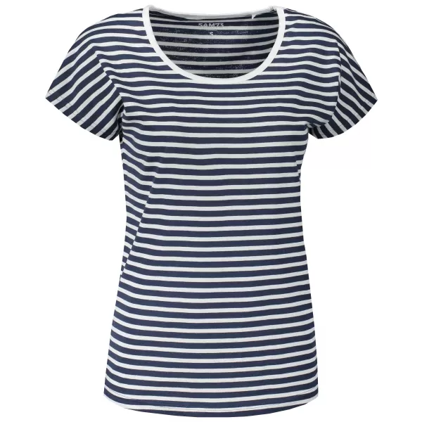 Frauen t -Shirt mit kurzen Ärmeln SAM 73 ALESIA LTSR627 DUNKELBLAU 