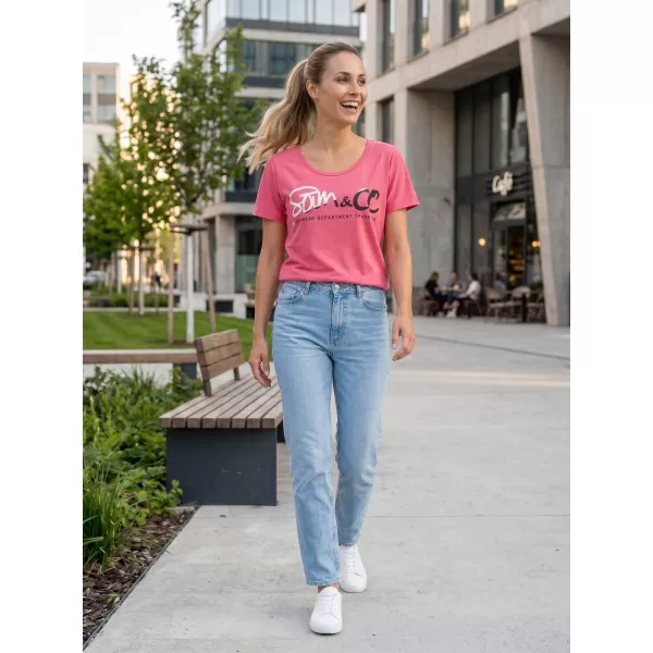  Frauen t -Shirt mit kurzen Ärmeln SAM 73 WT 801 ROSA 