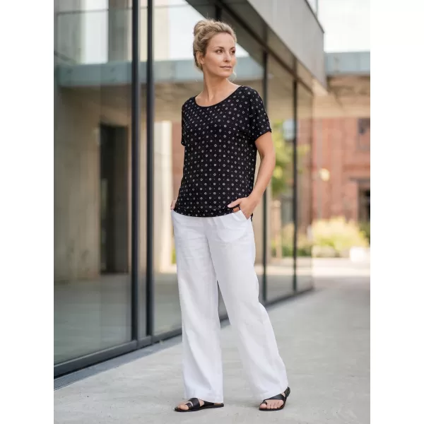  Frauen t -Shirt mit kurzen Ärmeln SAM 73 WT 798 SCHWARZ 