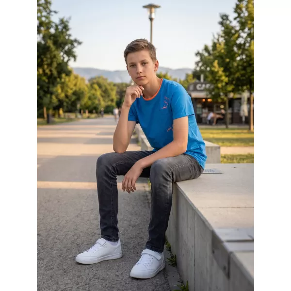  Boy T -Shirt mit kurzen Ärmeln SAM 73 KTSR257 BLAU 