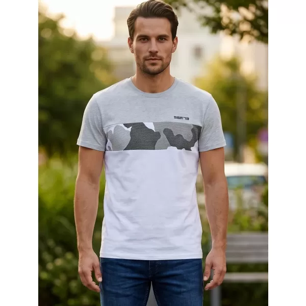  Herren t -Shirt mit kurzen Ärmeln SAM 73 MT 764 HELLGRAU 