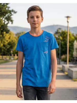 Boy T -Shirt mit kurzen Ärmeln SAM 73 KTSR257 BLAU