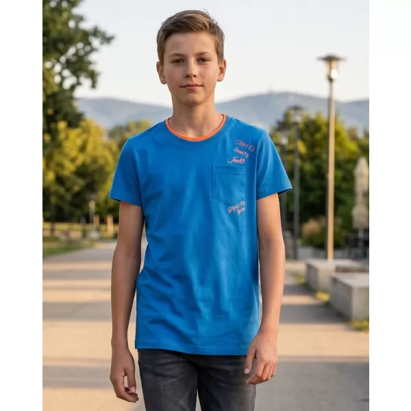  Boy T -Shirt mit kurzen Ärmeln SAM 73 KTSR257 BLAU 