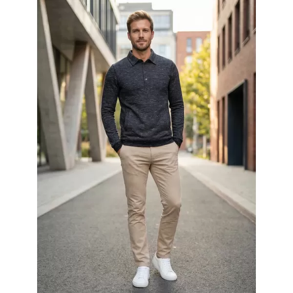  Herren-Sweatshirt KIXMI JASPER SCHWARZES HIGHLIGHT 
