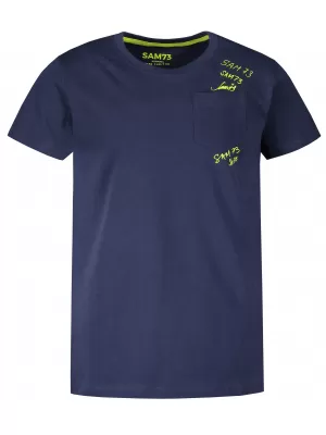 Boy T -Shirt mit kurzen Ärmeln SAM 73 KTSR257 DUNKELBLAU