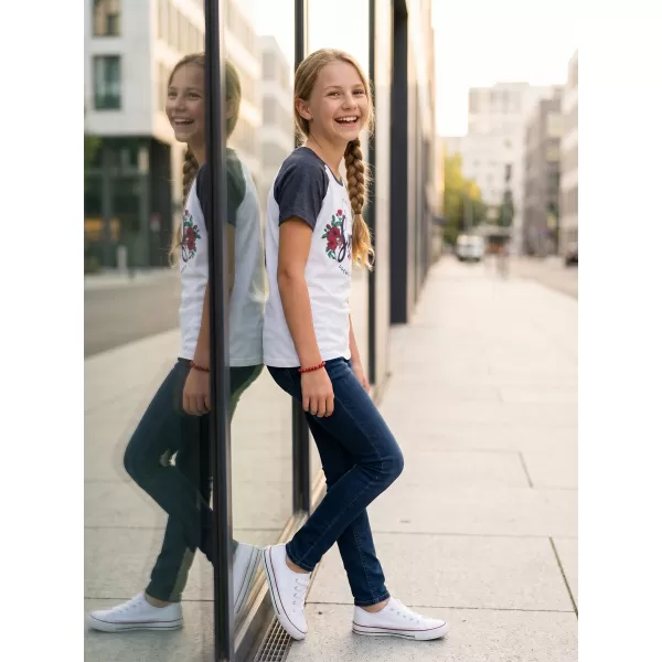  Girl's T -Shirt mit kurzen Ärmeln SAM 73 GT 540 DUNKELBLAU 