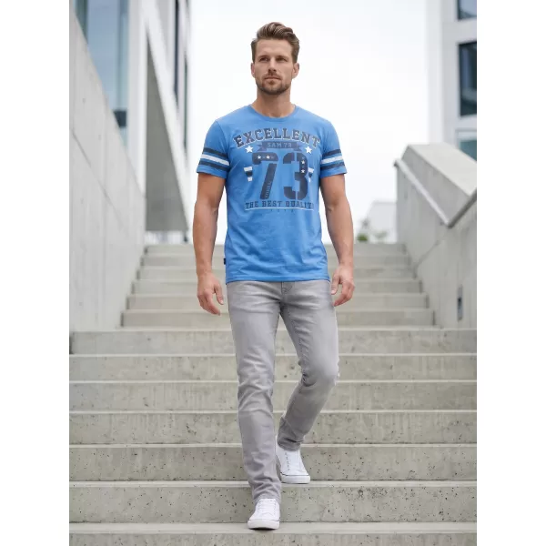  Herren t -Shirt mit kurzen Ärmeln SAM 73 MT 762 BLAU 