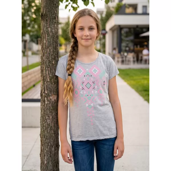  Girl's T -Shirt mit kurzen Ärmeln SAM 73 GT 535 HELLGRAU 