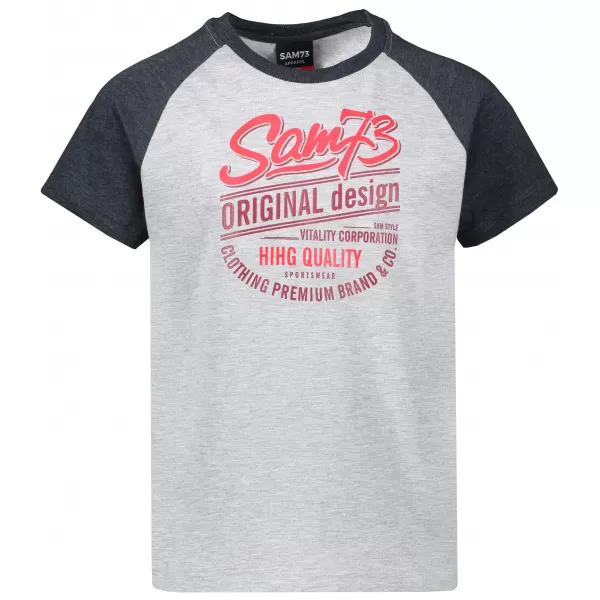  Boy T -Shirt mit kurzen Ärmeln SAM 73 BT 539 HELLGRAU 